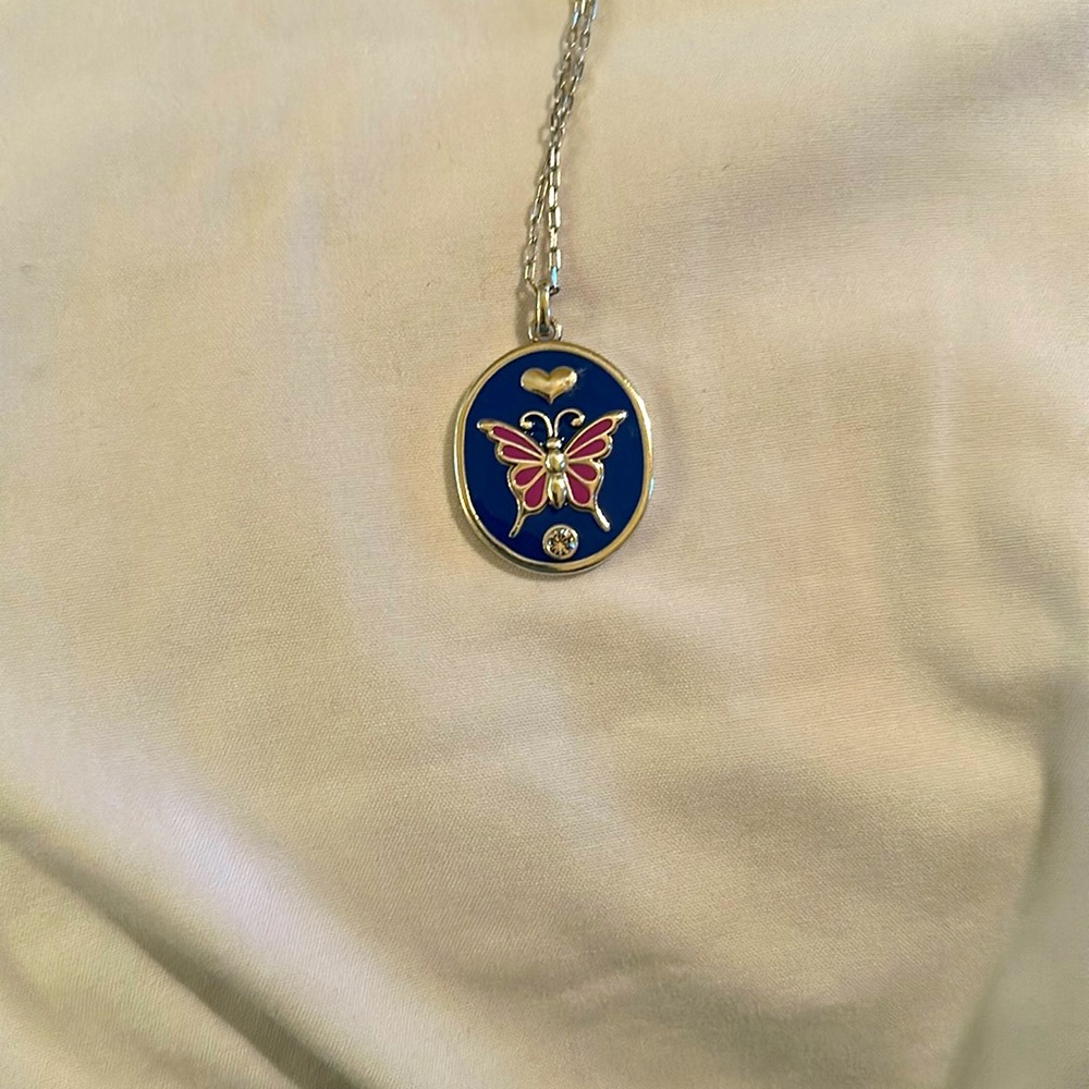 NWT Brighton Simply Charming Butterfly Pendant Necklace